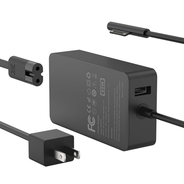 Cargador MARSDOCK de 65 W para Microsoft Surface Pro 10-3, Surface Go