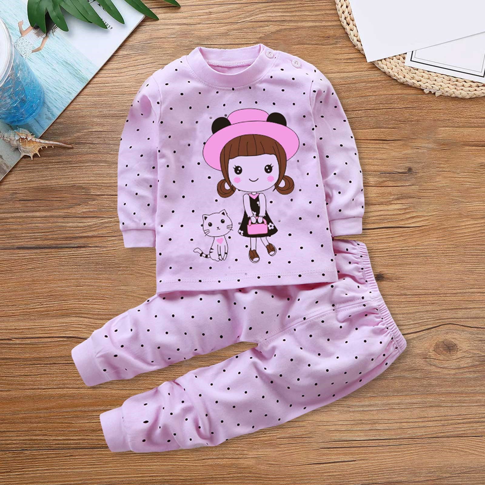 navy blue dress for baby girl XXWXYD Baby Animal Print Sweatsuit Outfits with Round Neck Tops and Elastic  Pants, Cute Toddler Two Piece Set Long Sleeve Clothes for Autumn, Cozy  Comfy Play Outfit 0-9 Years