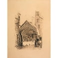thumbnail image 2 of Edmond de Beauregard 19x24 Gold Ornate Framed and Double Matted Museum Art Print Titled - Auberge Du Compass D'Or, Rue Montorgueil, 2 of 4