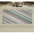thumbnail image 1 of Vintage Decorative Rug, Diagonal Stripes on Old Aged Design Grungy Background Abstract Print, Quality Carpet for Bedroom Dorm and Living Room, 6 Sizes, Pale Sage, by Ambesonne, 1 of 1