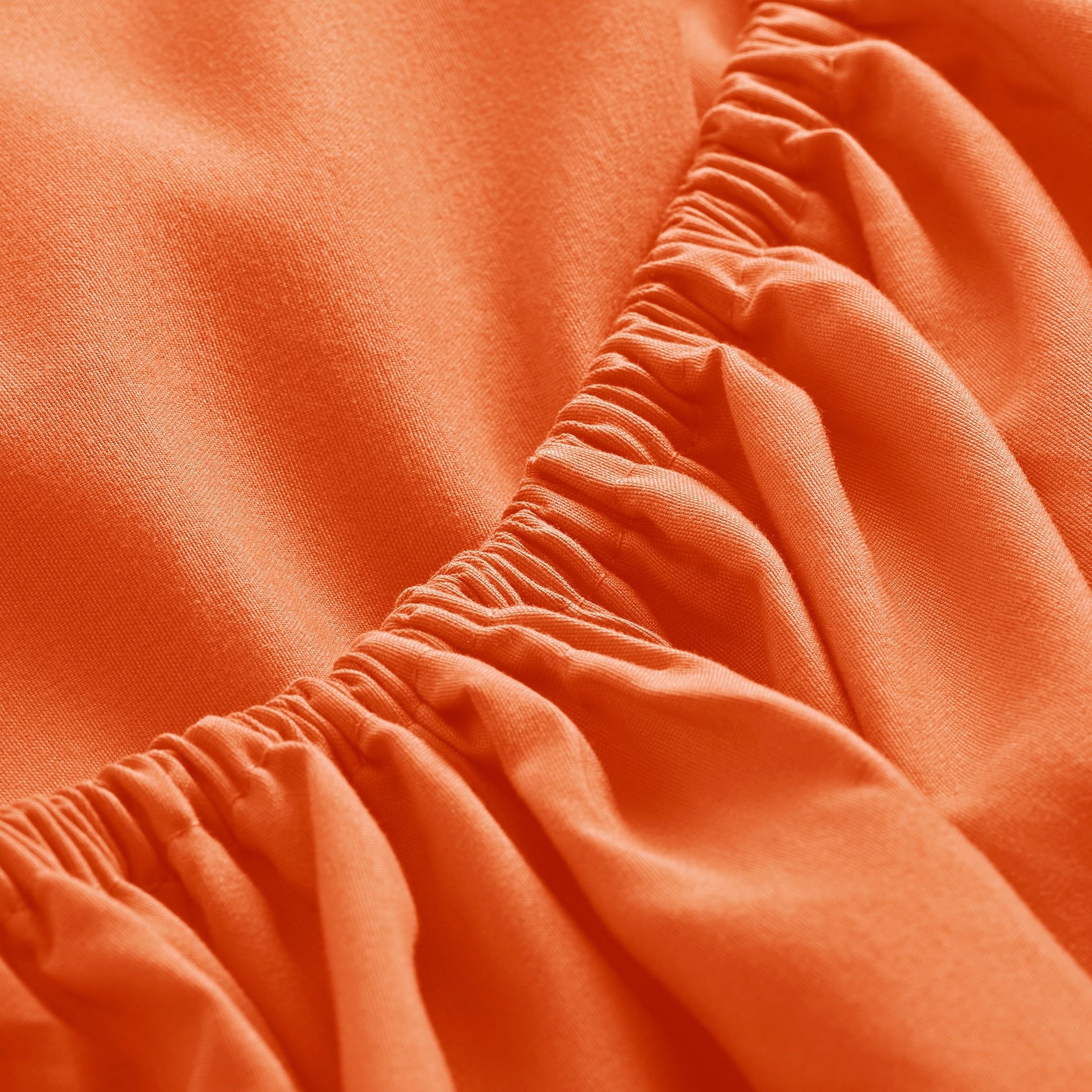 Bare Home Microfiber 5-Piece Orange and Orange Bed in a Bag, Twin XL