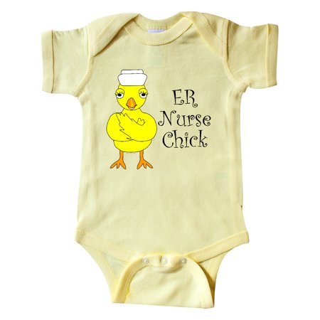 

Inktastic ER Nurse Chick Gift Baby Boy or Baby Girl Bodysuit