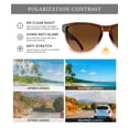 thumbnail image 5 of KALIYADI Womens Sunglasses Polarized Sunglasses Women Trendy Retro Sun Glasses with UV Protection, 5 of 10
