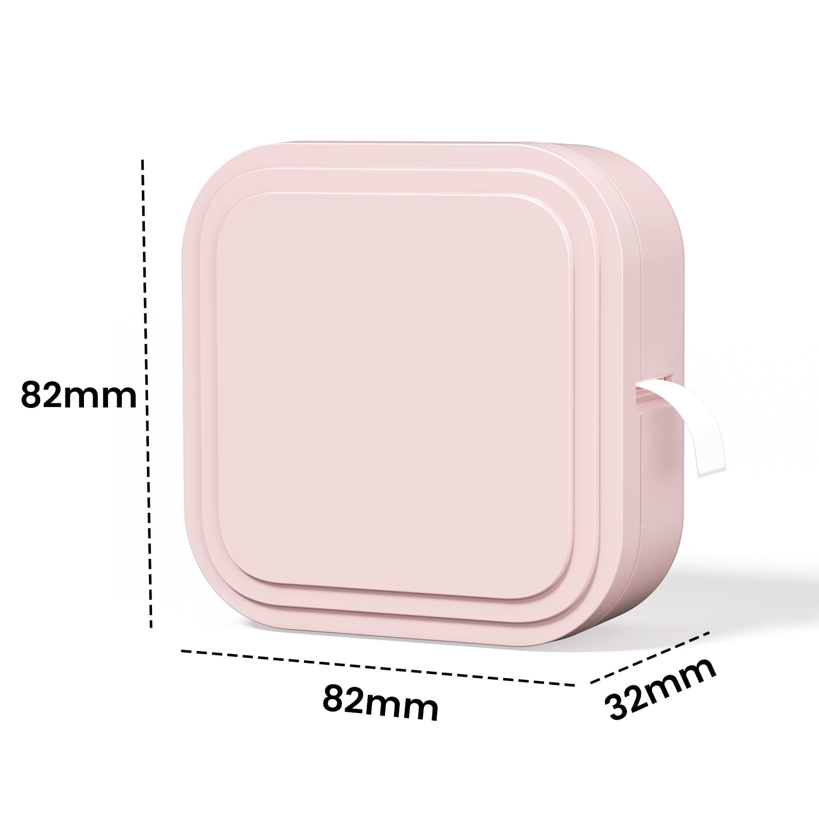 Phomemo Label Maker D32, Thermal Label Printer, Bluetooth Wireless Mini Pocket Smartphone Label Maker Machine with Tape, Compatible with iOS/Android, for Home, Office, and Supermarket (Pink)