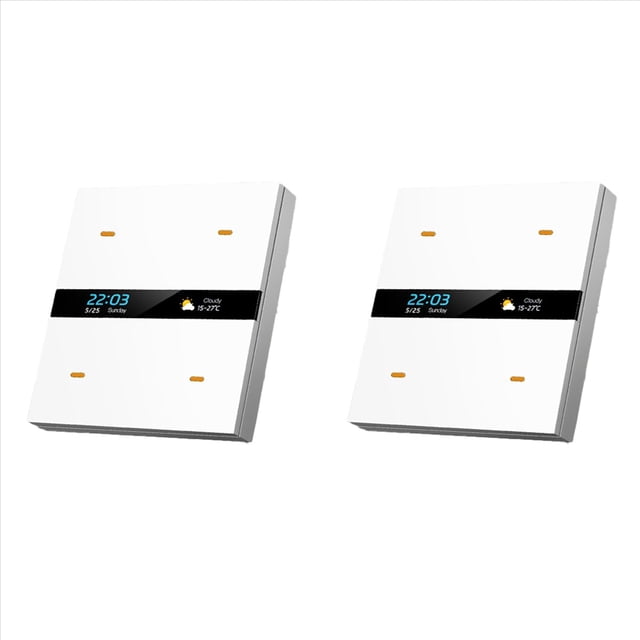 2X Tuya Zigbee Smart Scene Switch Lighting Smart Control Scene Control Switch Panel Smart Switch 485 86 Box B