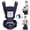 Navy, variant on Babyltrl 6-in-1 Baby Carrier with Hip Seat, Ergonomic Baby Wraps Carrier, Head Support and Breathable Mesh for Newborn Toddlers up to 44 lbs, Blue