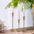 thumbnail image 6 of KDJ Candlestick Holders Brass Taper Candle Holders Vintage Decorative Candle Holder - for Home Decor, 6 of 8