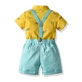 thumbnail image 2 of Conjunto Camisa y Short con Moño y Tirantes Para Niño COCO PAU Amarillo, 2 of 4