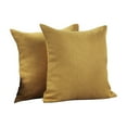 thumbnail image 5 of 3S Brother's Solid Cushion Cover Super Soft & Cozy Home Décor Throw Pillow Case for Chair Couch Bedroom & Livingroom Décor Pillowcase with Invisible Zipper Set of 2 Pieces - M-Yellow 22"x22" Each, 5 of 8