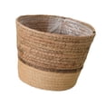 thumbnail image 2 of Bin de almacenamiento decorativo de cesta de planta tejida para balcón de interior de dormitorio al aire libre L, 2 of 8