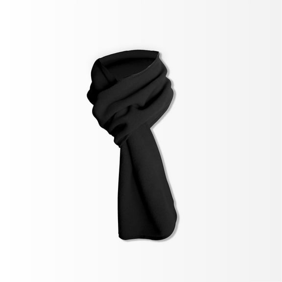 XmhyTop-A Polar Fleece Scarf Winter Warm Solid Color Scarf, Soft Cold Weather Scarf for Daily Casual Use, 1 Piece, Cold Weather Scarves Wraps,Black