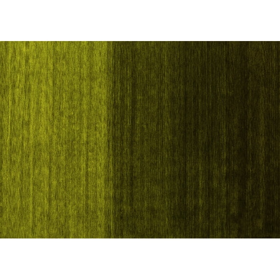 Ahgly Company Indoor Rectangle Abstract Yellow Contemporary Area Rugs, 5' x 7'