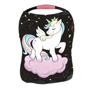 ECZJNT beautiful unicorn pop art and elements of space Nursing Cover Baby Breastfeeding Infant Feeding Cover Baby Car Seat Cover