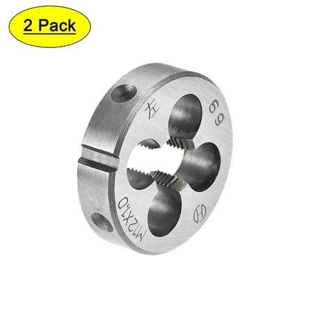 

Uxcell M12 x 1 Metric Left Hand Alloy Tool Steel Machine Thread Round Threading Dies 2 Pack