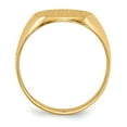 thumbnail image 2 of 14K Yellow Gold Ring Band Signet 13.5x12.0mm Closed Back, Size 7, 2 of 5