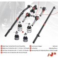 thumbnail image 2 of A-Premium 10 x Front Suspension Kit Tie Rod End & Ball Joint Compatible with Jeep Cherokee 1991-2006, Comanche 1991-1992, Replace# ES2079S, K3134T, 2 of 9