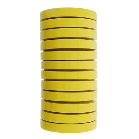 3M 06652 Crepe Paper Automotive Refinish Tape 3/4 Inch 12 Rolls, Yellow