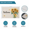 thumbnail image 5 of Summer Sunflower Daisy Butterfly Placemats Set of 6,Wipeable Washable Table Mats for Dining Tables, Vintage Linen Texture Place Mats for Kitchen Event Party Tabletop Decor, 5 of 9