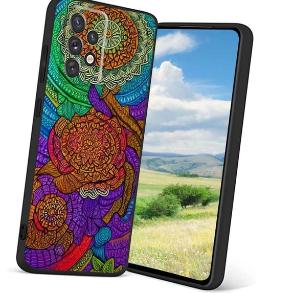 Colorful-Mandala-40 Phone Case, Degined for Samsung Galaxy A32 5G Case Men Women, Flexible Silicone Shockproof Case for Samsung Galaxy A32 5G