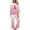 R805004-Pink, variant on Breast Cancer Pajamas for Women Long Sleeve Pullover Pants 2 Piece Pjs Set Pink Ribbon Graphic Sleepwear Comfy Loungewear XL