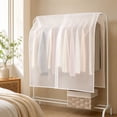 thumbnail image 4 of Garment Protector Dust Cover for Hanging Clothes, 1-Pack Plastic Suit Storage Bag with Zipper for Wardrobe, Closet Organization for Coats, Dresses, Jackets, Home Use, 4 of 7