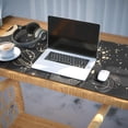 thumbnail image 3 of Long Mouse Pads for Desk,Black Gothic Sun Planet Pattern Desk Mats on Top Of Desks, Desk Mouse Pad Extra Large with 3mm Non-Slip Base and Stitched Edge for Gaming,Office,Work,Home 35.4"x15.7", 3 of 6