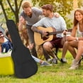 thumbnail image 4 of HAMPPLIES Ensemble de 1 Sac de Protection pour Guitare Acoustique avec Forme Rectangulaire Longue en Noir, 4 of 7