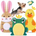 thumbnail image 1 of Juguetes para perros pequeños XIUGOAL, 3 unidades, sin relleno, interactivos, 1 of 7