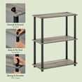 thumbnail image 2 of Furinno Turn-N-Tube 3-Tier Toolless Closet Organizers/Storage. French Oak, 2 of 4
