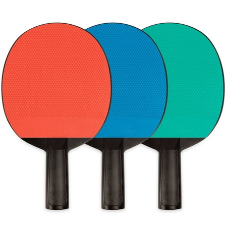 Plastic Rubber Face Table Tennis Paddle, Pack of