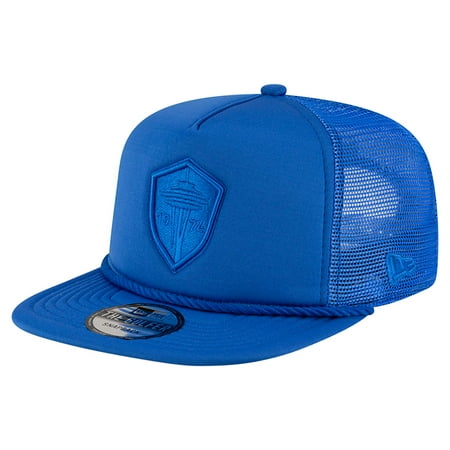 Men s New Era Blue Seattle Sounders FC Tone Golfer Snapback Hat