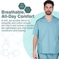 thumbnail image 4 of M&M SCRUBS Men's Scrub Set Medical Scrub Top and Pants, 4 of 6