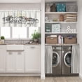 thumbnail image 3 of LALILO Kitchen Curtain Valance Vietnam Ancient Seaside Fishing Rod Pocket Window Curtain 52"x 18" Set of 2, 3 of 7