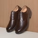 thumbnail image 2 of Zapatos formales Oxford de vestir para hombre Bruno Marc en color marrón con cordones, 2 of 7