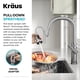 Kraus KPF-4101SFS, 16-7/8 Inch Allyn Transitional Industrial Pull-Down Single Handle Kitchen Faucet, Spot-Free Stainless Steel