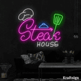 thumbnail image 3 of Craftnamesign Stake House Neon Sign, Beefsteak LED Sign, Restaurant Decor, 3 of 4