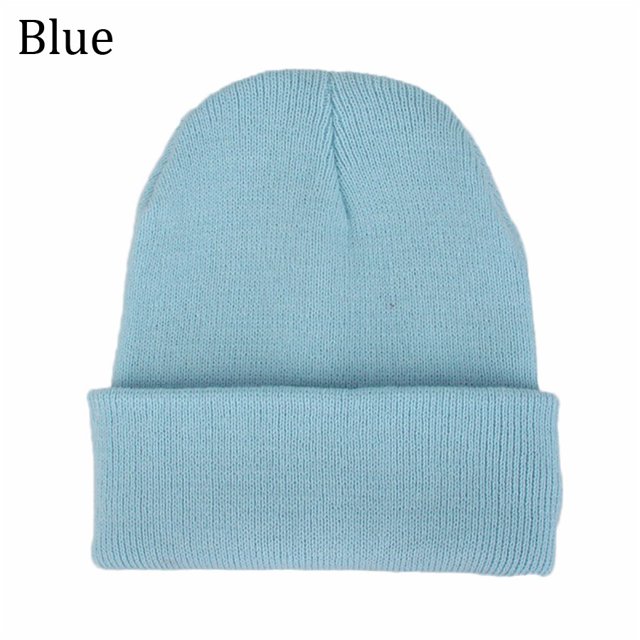 Sombrero de mujer beanie knit color sólido sombrero beanie caliente sombrero señoras casual sombrero