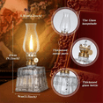 thumbnail image 5 of Chamber Oil Lamps Classic Vintage Oil Lamp Lantern Vintage Oil Lamps for Indoor Use Decorative Antique Clear Hurricane, 5 of 8
