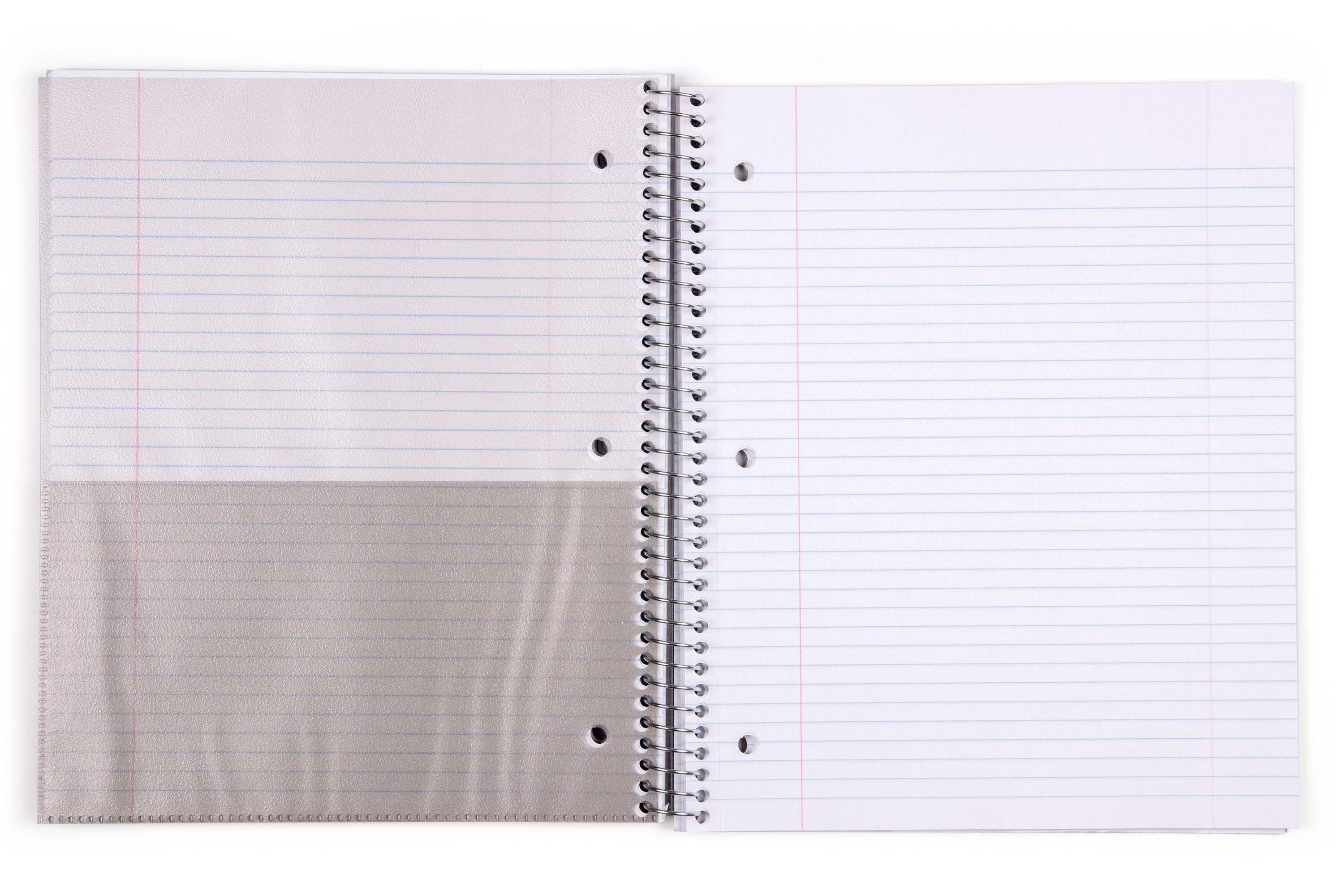 Mintra Office Durable Spiral Notebooks, 3 Subject, 150 Sheets, College Ruled 12 Pack