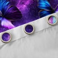 thumbnail image 4 of Homewish Gradient Butterflies Black Out Curtains For Teens Adults,Universe Galaxy Curtains Pack of 2 (42x63 Each),Exotic Style Bedroom Curtains,Ultra Soft Home Decor, 4 of 6