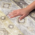 thumbnail image 3 of Addison Rugs Dream Shag Premium Machine Washable Transitional Tribal, Diamond Gilded Rectangle Rug, 8' x 10', 3 of 8