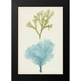 thumbnail image 2 of Vision Studio 13x18 Black Modern Framed Museum Art Print Titled - Aqua and Citron Coral II, 2 of 5