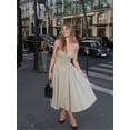 thumbnail image 2 of Vestido Sexy plisado liso para mujer, vestido elegante sin mangas con espalda descubierta y dobladillo suelto, vestido elegante de fiesta para mujer, batas de calle, 2 of 5