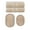 Linen, variant on Home Weavers Double Ruffle Cotton Bath Towel & Bath Rug Set, Soft Absorbent, Non-Slip Rugs, Machine Washable, 5-Piece, Green