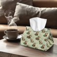 thumbnail image 4 of ZUXONGSY Highland Cow Tissue Box Covers Rectangular PU Long Tissue Box Cover with Buckle Elegant Office Desk Decorations Convenient to Use Waterproof Tissue Cover Home Indoor Decor, 4 of 7