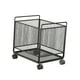 thumbnail image 4 of Cesta de lavandería grande de hierro con ruedas, plegable, para ropa sucia, con ruedas Negro, 4 of 9