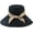 Black, variant on CoCopeaunts Large Bucket Hat Wide Brim Bow Ladies Bucket Hats for Women Beach Chin Strap Casual Fisherman Hat Daily All-Match