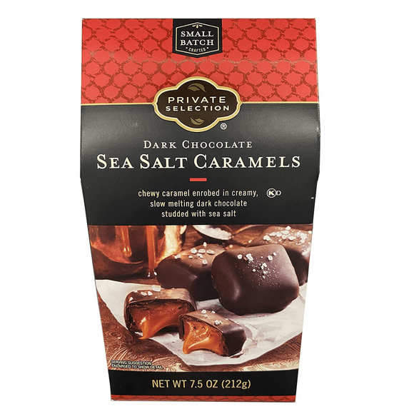 Private Selection Dark Chocolate Covered Caramel With Sea Salt 7.50 oz (Pack of 1)
