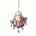 thumbnail image 2 of Cute Ghost Suncatcher – Halloween Window Decor with Adhesive – 6” Acrylic Hanging Ornament for Kids’ Rooms & Spooky Light Effects‌, 2 of 4