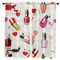 thumbnail image 2 of Cosmetic Nail Polish Female Cartoon Curtains For Living Room Bedroom Window Treatment Home Decoration Drapes Kitchen Curtain, 2 of 7